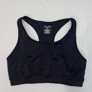 Tek Gear Black Workout Sports Bra Size XL